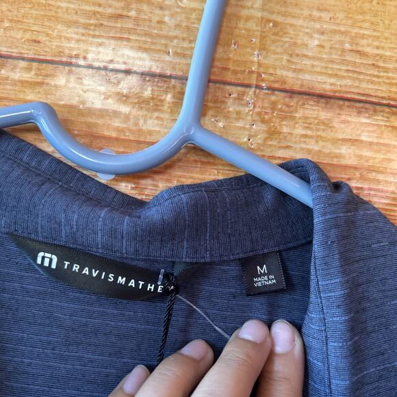 Travis Mathew The Heater Performance Polo Shirt Men's Size Medium NWT $90 - Picture 4 of 8